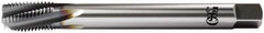 OSG - M30x3.50 Metric Coarse 6 Flute Plug Spiral Flute Tap - Vanadium High Speed Steel, TiCN Finish, Left Hand Flute, Right Hand Thread, D20, Series 13118 - All Tool & Supply