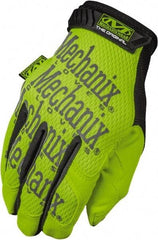 Mechanix Wear - Size S (8) Synthetic Synthetic Blend General Protection Work Gloves - For General Purpose, Uncoated, Hook & Loop Cuff, Full Fingered, Hi-Vis Yellow, Paired - All Tool & Supply