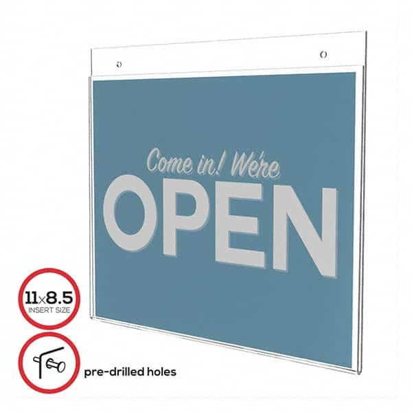 Deflect-o - Display & Organizer Accessories Type: Sign Holder For Use With: Signs - All Tool & Supply