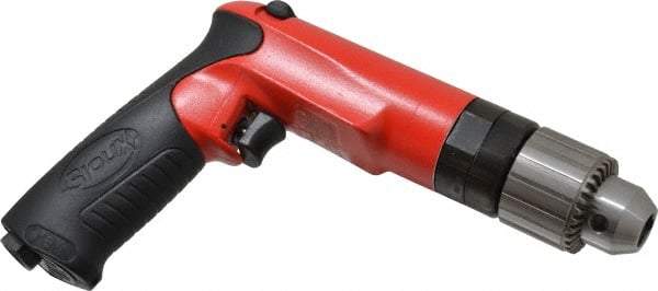 Sioux Tools - 1/2" Reversible Keyed Chuck - Pistol Grip Handle, 2,000 RPM, 14.16 LPS, 30 CFM, 1 hp - All Tool & Supply