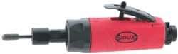 Sioux Tools - 1/4" Collet, Straight Handle, Straight Air Die Grinder - 23,000 RPM, Rear Exhaust, 23 CFM, 0.5 hp, 6.21 bar, 1/4 NPT - All Tool & Supply