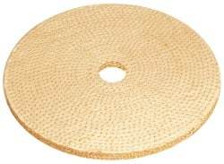 Osborn - 6" Diam x 1/4" Thick Unmounted Buffing Wheel - 9 Ply, Laminated Sisal, 1" Arbor Hole, Hard Density, Coarse Grade - All Tool & Supply