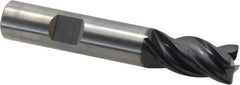 OSG - 1/2", 4 Flute, Single End, Solid Carbide, Corner Chamfer End Mill - 3" OAL, 35° Helix, Right Hand Flute, 1" LOC, Right Hand Cut - All Tool & Supply