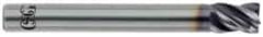 OSG - 1/2", 4 Flute, Single End, Solid Carbide, Corner Chamfer End Mill - 5" OAL, 35° Helix, Right Hand Flute, 5/8" LOC, Right Hand Cut - All Tool & Supply