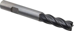 OSG - 1/2", 4 Flute, Single End, Solid Carbide, 0.02" Corner Radius End Mill - 4" OAL, Right Hand Flute, 1-1/2" LOC, Right Hand Cut - All Tool & Supply