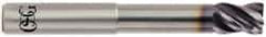 OSG - 3/4", 4 Flute, Single End, Solid Carbide, 0.03" Corner Radius End Mill - 5-1/4" OAL, 35° Helix, Right Hand Flute, 1" LOC, Right Hand Cut, 3-1/4" Extended Reach - All Tool & Supply