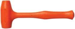 Proto - 15 oz Head 1-1/2" Face Diam Urethane Dead Blow Hammer - 9-1/2" OAL, Urethane Handle - All Tool & Supply