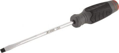 Proto - 260mm OAL Keystone Slotted Screwdriver - 152mm Blade Length, Round Shank, Ergonomic Handle - All Tool & Supply