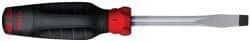 Proto - 216mm OAL Keystone Slotted Screwdriver - 102mm Blade Length, Round Shank, Ergonomic Handle - All Tool & Supply