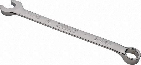 Proto - 1-1/16" 6 Point Combination Wrench - 15° Offset Angle, 14-7/8" OAL, Steel, Chrome Finish - All Tool & Supply