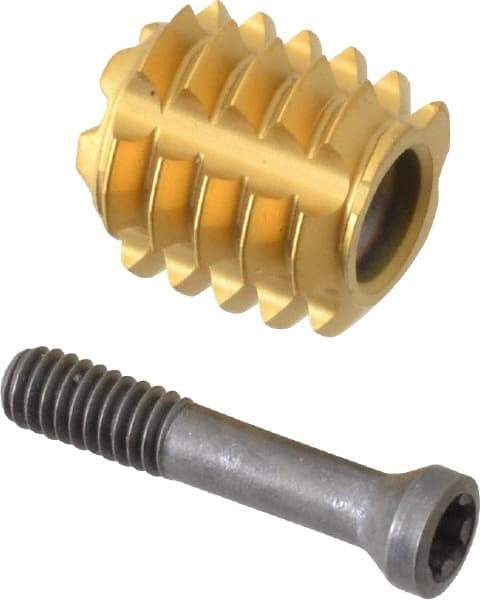 LMT - M10mm, 1mm TPI, Carbide Replaceable Tip Thread Forming Tap Insert - TiCN Coated - All Tool & Supply