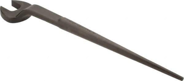 Proto - 1-13/16" Standard Spud Handle Open End Wrench - 23-1/4" OAL, Single End, Black Finish - All Tool & Supply