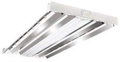 Cooper Lighting - 4 Lamps, 32 Watts, Fluorescent, High Bay Fixture - 48-7/16" Long x 2-15/32" High x 19-17/32" Wide, 120/208/240/277 Volt, Steel Housing - All Tool & Supply