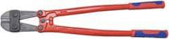 Knipex - 24" OAL, 35mm Jaw Length x 80.5mm Jaw Width, Bolt Cutter Pliers - Standard Head, Steel Tube, Power-Coated Handles - All Tool & Supply