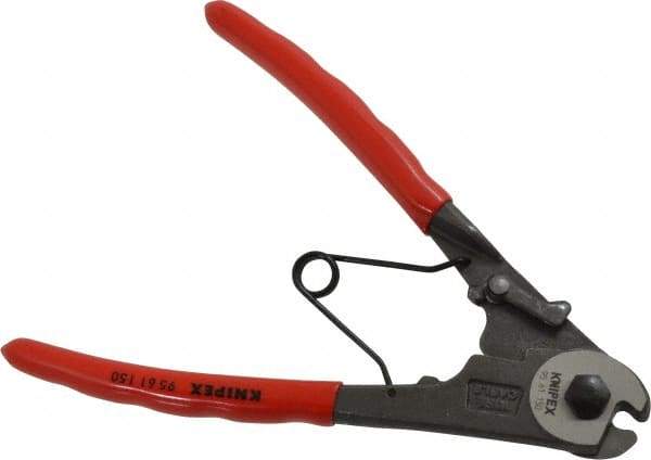 Knipex - 6" OAL, Cable Cutter - 6mm Jaw Length x 24mm Jaw Width, Standard Head, Ergo Dual Component Handle - All Tool & Supply