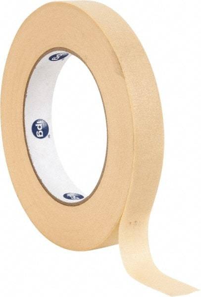 Intertape - 3/4" Wide x 60 Yd Long Tan Paper Masking Tape - Series 519, 6 mil Thick, 23 In/Lb Tensile Strength - All Tool & Supply