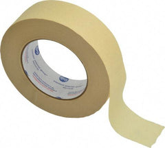 Intertape - 1-1/2" Wide x 60 Yd Long Tan Paper Masking Tape - Series 519, 6 mil Thick, 23 In/Lb Tensile Strength - All Tool & Supply