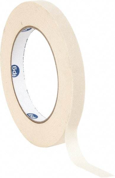 Intertape - 1/2" Wide x 60 Yd Long White Paper Masking Tape - Series 513, 5 mil Thick, 19 In/Lb Tensile Strength - All Tool & Supply