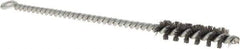 Osborn - 1/2" Diam Helical Steel Tube Brush - Single Spiral, 0.006" Filament Diam, 2" Brush Length, 8" OAL, 0.221" Diam Shank - All Tool & Supply