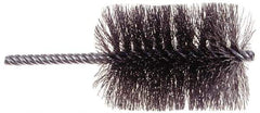 Osborn - 2" Long x 1/2" Diam Steel Tube Spiral Brush - 5" OAL, 0.006" Wire Diam, 0.187" Shank Diam - All Tool & Supply