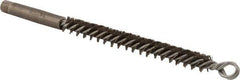 Osborn - 1/2" Diam Helical Steel Tube Brush - Double Spiral, 0.01" Filament Diam, 4-1/2" Brush Length - All Tool & Supply