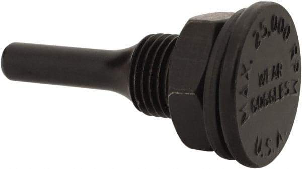 Osborn - 1/4" Arbor Hole to 1/4" Shank Diam Drive Arbor - For Small Diam Wheel Brushes - All Tool & Supply