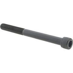 Value Collection - 5/16-24 UNF Hex Socket Drive, Socket Cap Screw - Alloy Steel, Black Oxide Finish, Partially Threaded, 3-1/2" Length Under Head - All Tool & Supply