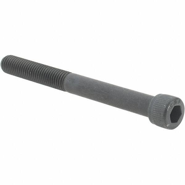 Value Collection - 1/4-28 UNF Hex Socket Drive, Socket Cap Screw - Alloy Steel, Black Oxide Finish, Partially Threaded, 2-1/2" Length Under Head - All Tool & Supply