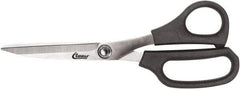 Clauss - 5" LOC, 8" OAL Stainless Steel Straight Trimmers - Glass Filled Nylon Straight Handle, For Paper, Fabric - All Tool & Supply