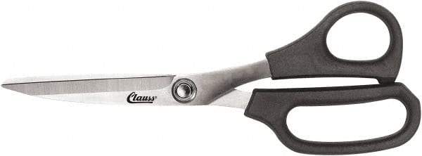 Clauss - 6" LOC, 9" OAL Stainless Steel Bent Trimmers - Plastic Offset Handle, For Paper, Fabric - All Tool & Supply