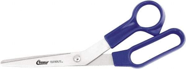 Clauss - 5" LOC, 8-1/2" OAL Stainless Steel Bent Shears - Plastic Offset Handle, For Paper, Fabric - All Tool & Supply