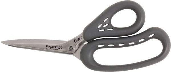 Clauss - 6" LOC, 9" OAL Titanium Shears - Plastic Handle, For Paper, Fabric - All Tool & Supply