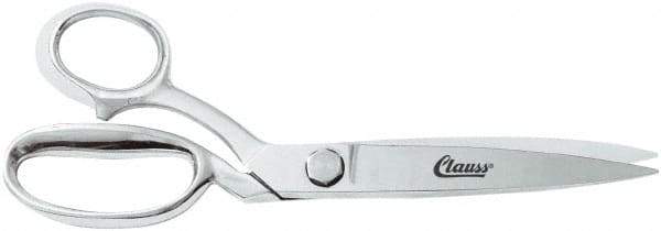 Clauss - 6" LOC, 10" OAL Trimmers - Left Hand, Steel Handle, For Paper, Fabric - All Tool & Supply