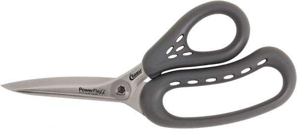 Clauss - 5" LOC, 8" OAL Titanium Shears - Plastic Handle, For Paper, Fabric - All Tool & Supply