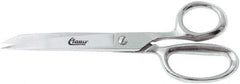 Clauss - 4" LOC, 8" OAL Straight Shears - Steel Straight Handle, For Paper, Fabric - All Tool & Supply