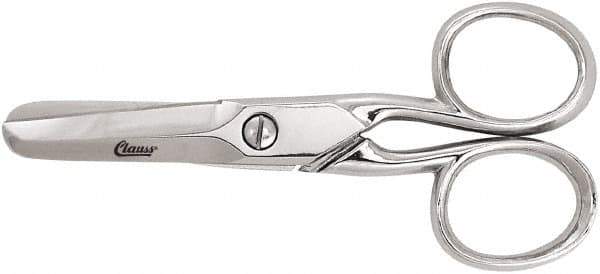 Clauss - 1" LOC, 7-5/64" OAL Scissors - Steel Handle, For Paper, Fabric - All Tool & Supply