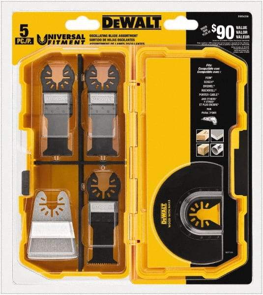 DeWALT - Oscilating Rotary Tool Accessory Kit - UNIVERSAL FITMENT, For Use on All Major Brands (no Adapter Required) - All Tool & Supply