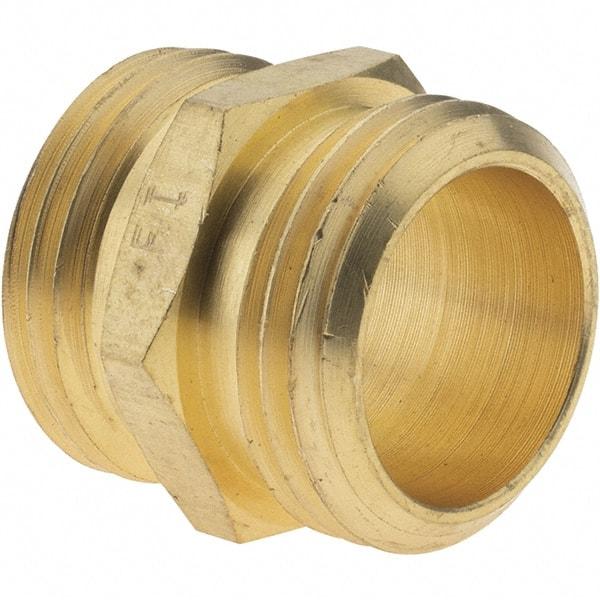 Value Collection - 3/4 Garden Hose Adapter - Brass, Male Hose to Male Hose Connector - All Tool & Supply