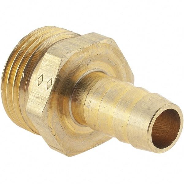 Value Collection - 3/4 x 1/2 Garden Hose Adapter - Brass, Hose Barb Connector - All Tool & Supply