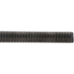 Value Collection - M20x2.5 1m Long, Steel Metric Threaded Rod - Zinc-Plated Finish - All Tool & Supply