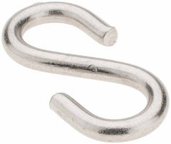 Value Collection - Stainless Steel S-Hook - 17 Lb Capacity, 0.114" Wire, 1-1/4" OAL - All Tool & Supply