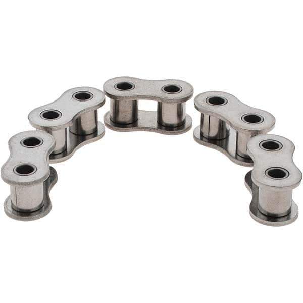 Value Collection - ANSI 40, Roller Chain Link - For Use with Stainless Steel Single Strand Chain - All Tool & Supply