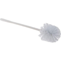 Value Collection - Toilet Bowl Brush - Synthetic, Plastic Handle, White - All Tool & Supply