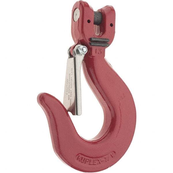 Value Collection - 1/2" Chain Diam, 100 Chain Grade Clevis Hook - 15,000 Lb Capacity, 1-11/16" ID, 3/4" Pin Diam, 2" Hook Throat, 6-1/8" OAL - All Tool & Supply