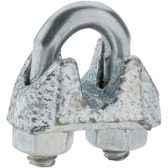 Value Collection - 1/8" Wire Rope Clips - 10-24, Forged Steel, Electro Galvanized - All Tool & Supply