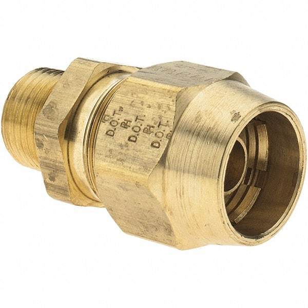 Parker - 1/2 MNPT, Reusable Hose Male Fitting - 1/2" Hose ID - All Tool & Supply