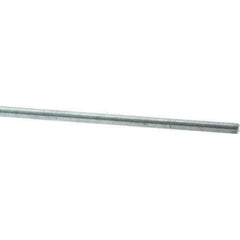 Value Collection - M10x1.25 1m Long, Steel Metric Threaded Rod - Zinc-Plated Finish - All Tool & Supply