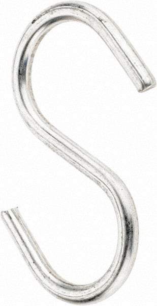 Value Collection - Carbon Steel Bright Zinc S-Hook - 0.148" Wire, 2-1/8" OAL - All Tool & Supply