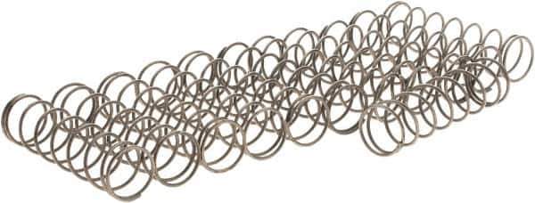 Value Collection - 19/32" OD, 0.04" Wire, Compression Spring - 3.1 Lb Spring Rating, Spring Steel - All Tool & Supply