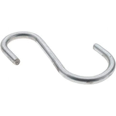 Value Collection - Trade Size 98, Carbon Steel Bright Zinc S-Hook - 0.187" Wire, 2-11/16" OAL - All Tool & Supply